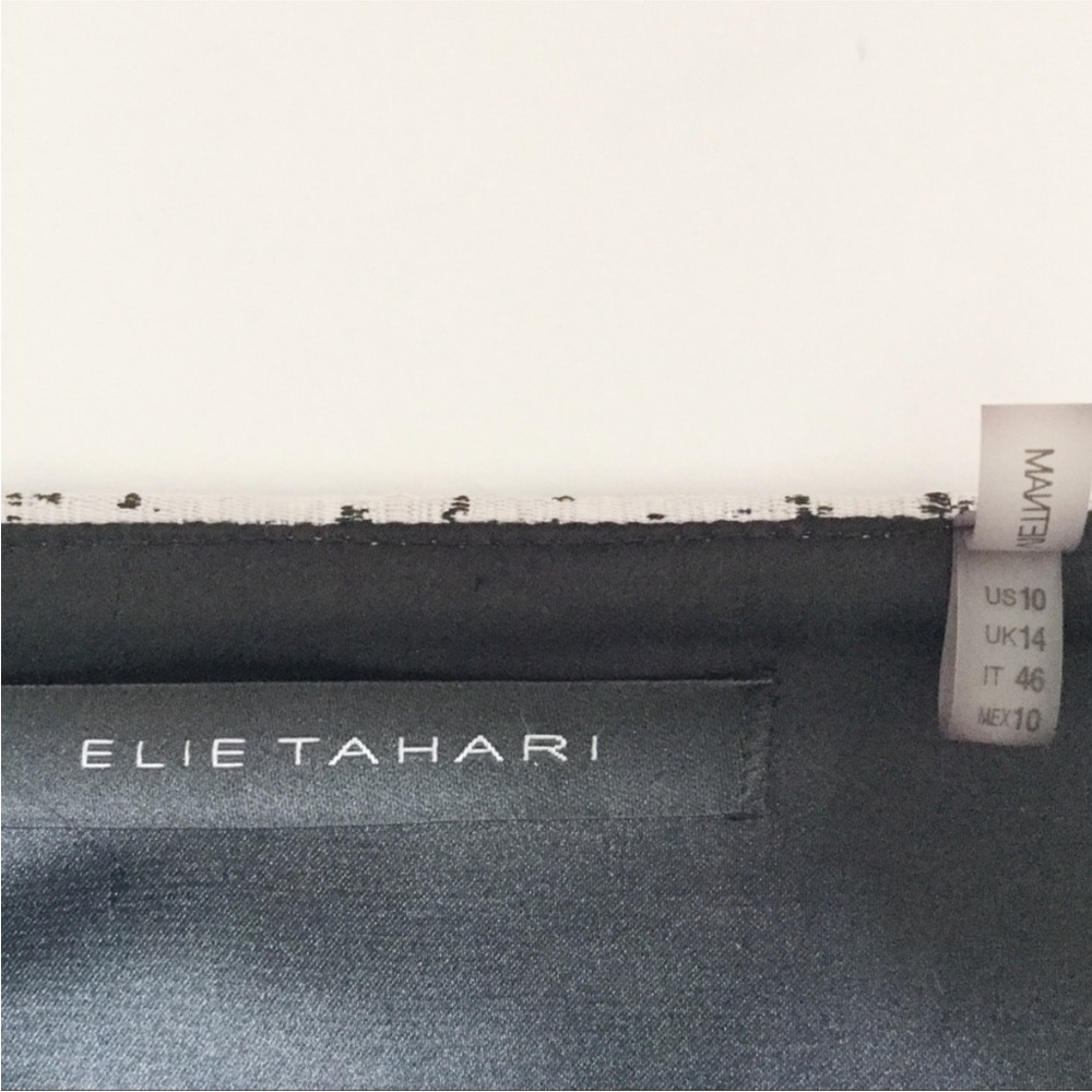 Elie Tahari Abstract Jacquard Mini Skirt. Size 10 - Picture 6 of 8